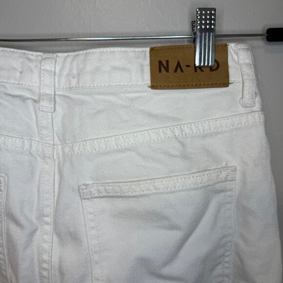 NAKD Men's White Straight High Rise Cotton Blend Denim Jeans 36 x 31 - Picture 4 of 4